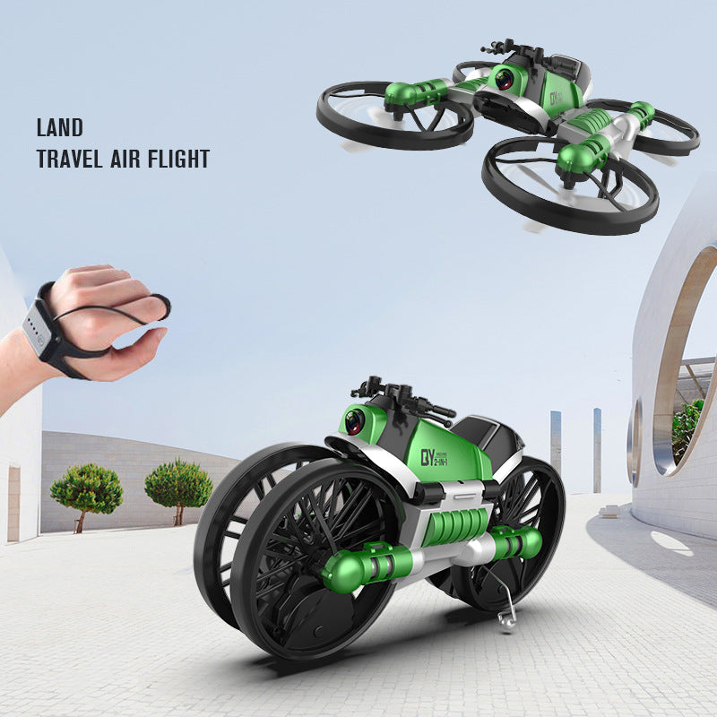 2-in-1 Foldable RC Drone & Motorcycle with WiFi FPV Camera