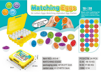 Educational Shape Matching Egg Toy Set for Toddlers - 12 Piece Learning Game