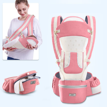 3-in-1 Ergonomic Baby Carrier with Hip Seat - Multi-Position Infant Sling