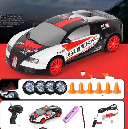 RC Drift Car 1:24 Scale - 2.4GHz 4WD Remote Control Racing Car with Lights