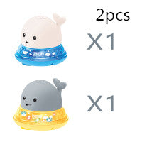 Baby Bath Whale Toy - Electric Water Spray with Lights & Music for Bathtub Fun
