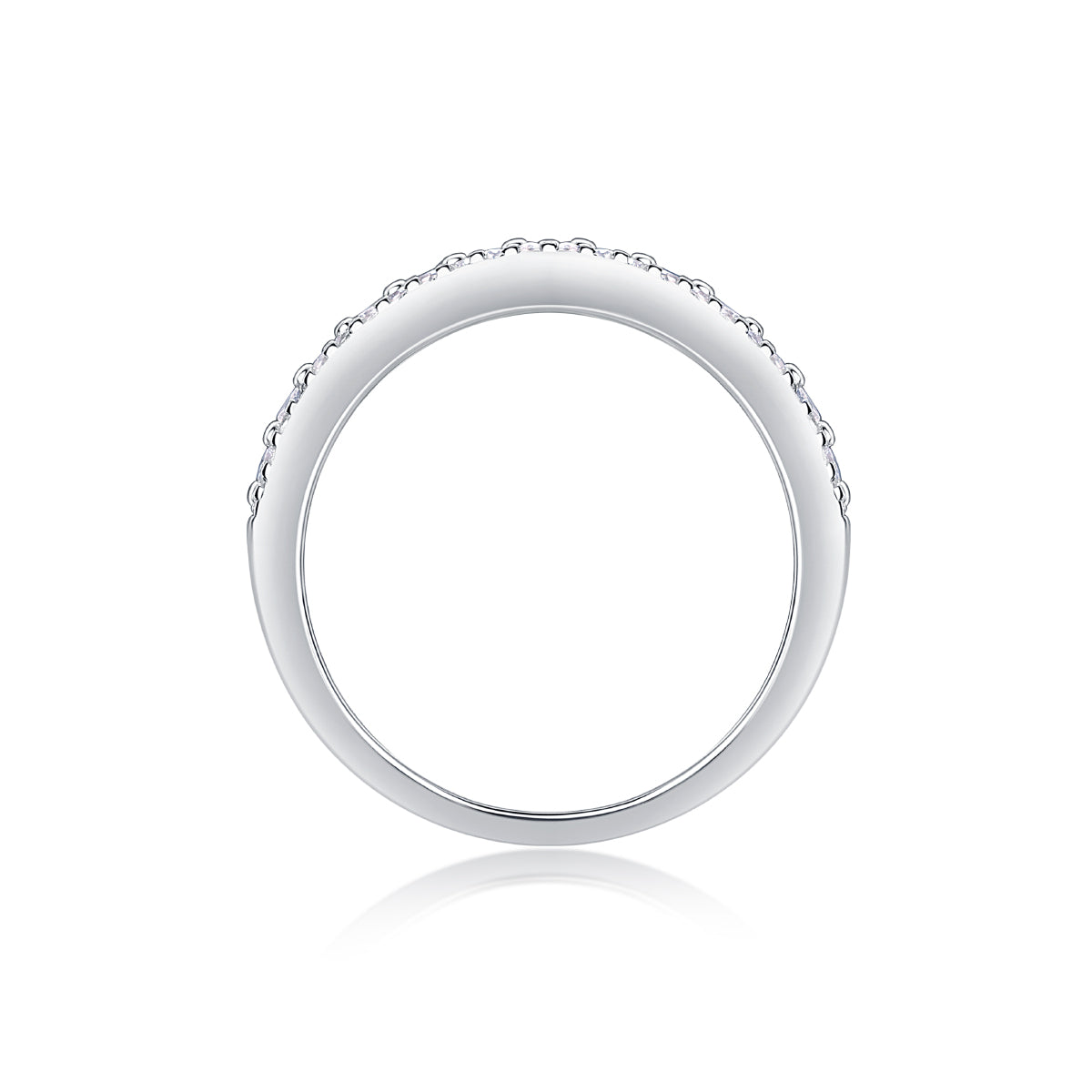 Moissanite Wedding Ring Set - S925 Silver Platinum-Plated Couple Rings