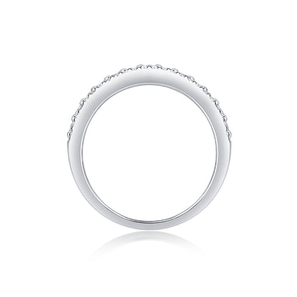 Moissanite Wedding Ring Set - S925 Silver Platinum-Plated Couple Rings