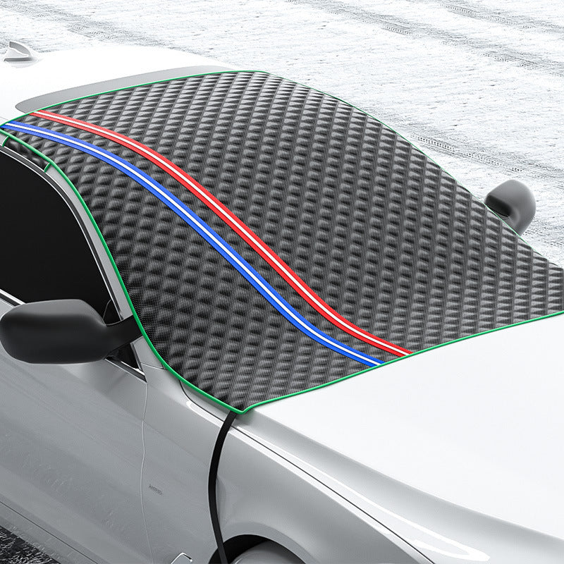 Car Windshield Sun Shade - Half Cover with Storage Bag