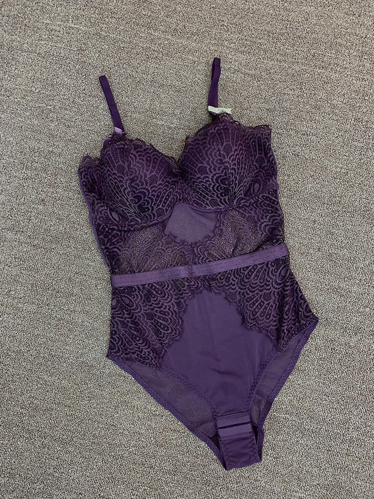 Wireless Lace Bra - Strapless 3/4 Cup with Gathering Support