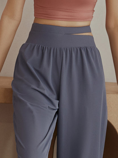 High Waist Loose Fit Trousers - Breathable Quick-Dry Casual Pants