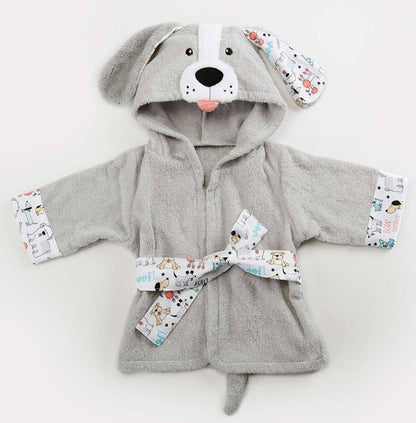 Cotton Baby Hooded Bathrobe - Cute Animal Design Bath Towel