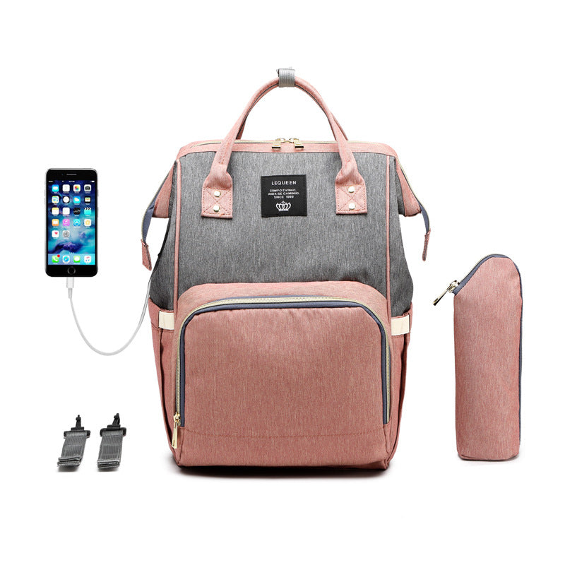Multifunctional Diaper Bag - Large Capacity Oxford Cloth with Multiple Carry Options
