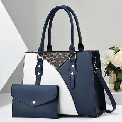 Two-Piece PU Leather Bucket Bag Set - Versatile Fashion Handbag