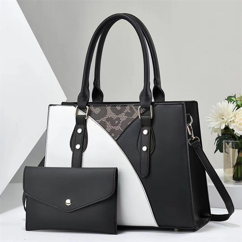 Two-Piece PU Leather Bucket Bag Set - Versatile Fashion Handbag