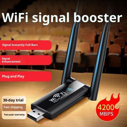 WiFi Range Extender - Wireless Signal Booster for Home & Office