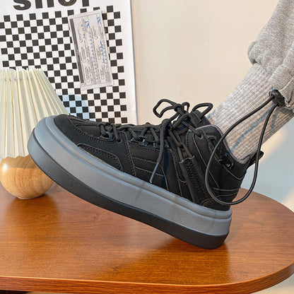Women's Retro Niche Design High Top Sneakers - Casual Fashion Shoes