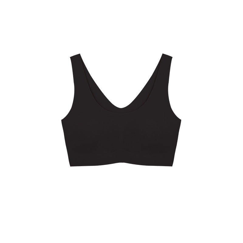 Women's Seamless Triangle Cup Underwire Bra - A B C Cup Detachable Straps