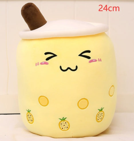 Plush Bubble Tea Pillow Cushion - Soft Stuffed Drink Toy