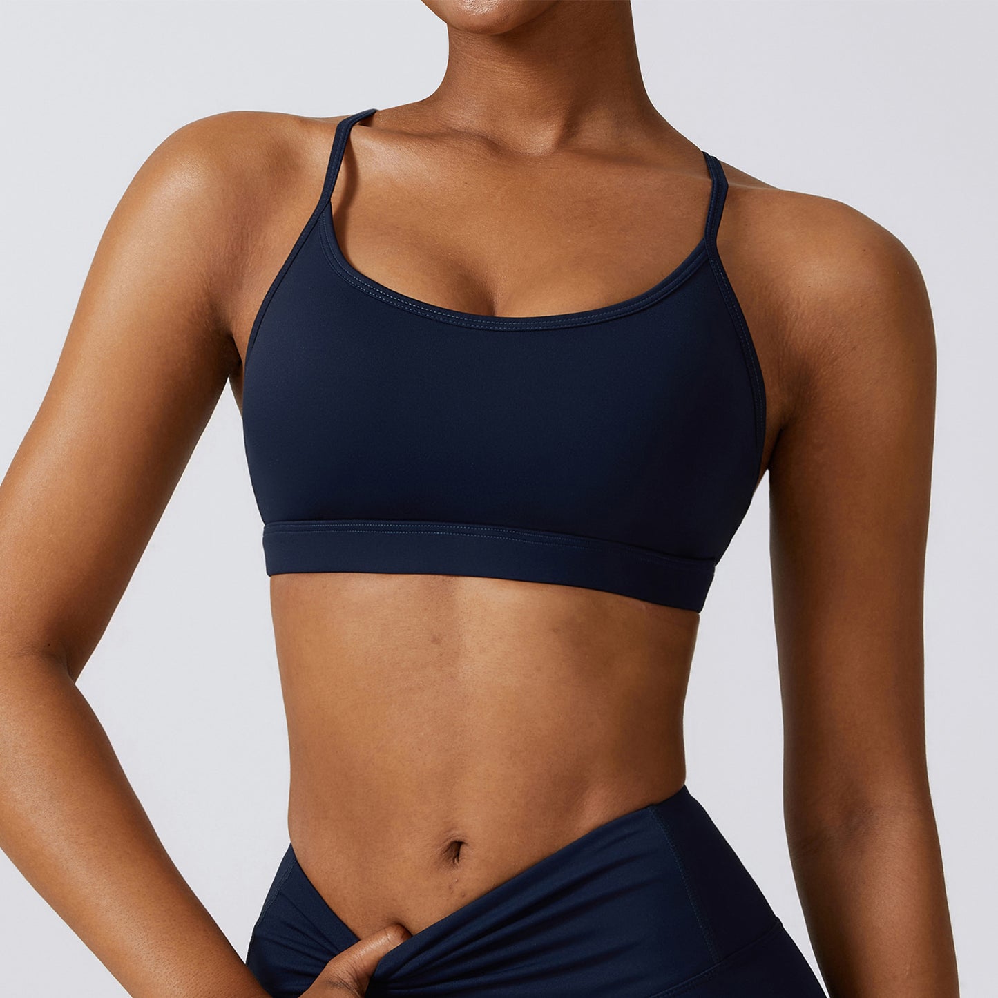 Women's Quick-Drying Sports Bra - Breathable Nylon Workout Bra