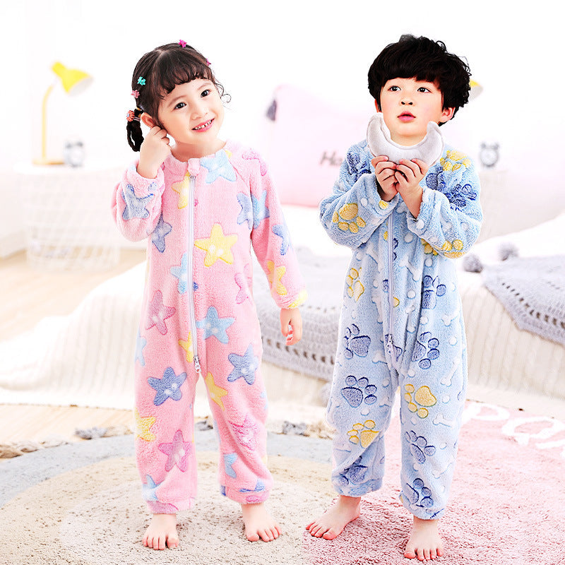 Infant Flannel Pajamas - Soft Autumn Winter Sleepwear for Babies
