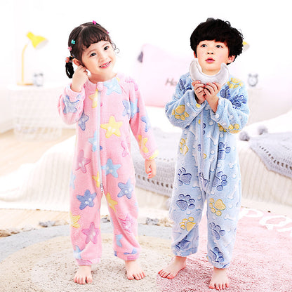 Infant Flannel Pajamas - Soft Autumn Winter Sleepwear for Babies
