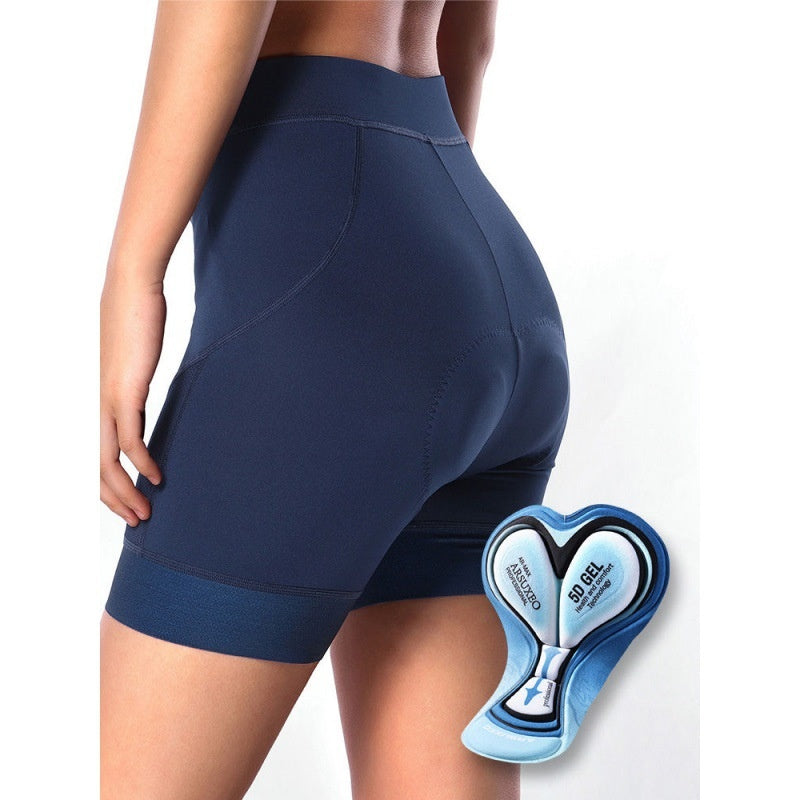 Women's Padded Cycling Shorts - Silica Gel Cushion Bike Underwear