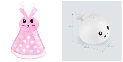 Baby Bath Whale Toy - Electric Water Spray with Lights & Music for Bathtub Fun