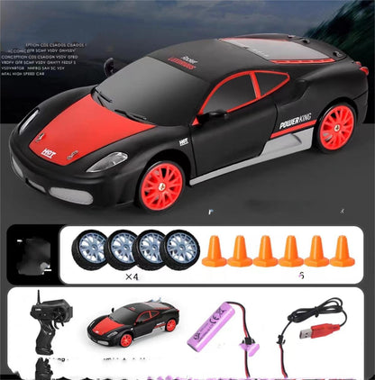 RC Drift Car 1:24 Scale - 2.4GHz 4WD Remote Control Racing Car with Lights