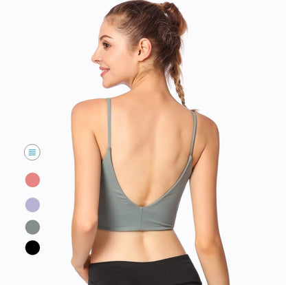 Women's Racerback Sports Bra - Moisture Wicking Athletic Support for Running & Fitness