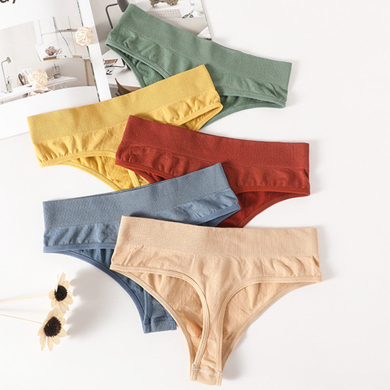 Women's Cotton Seamless Underwear - Comfortable Low-Rise Brief