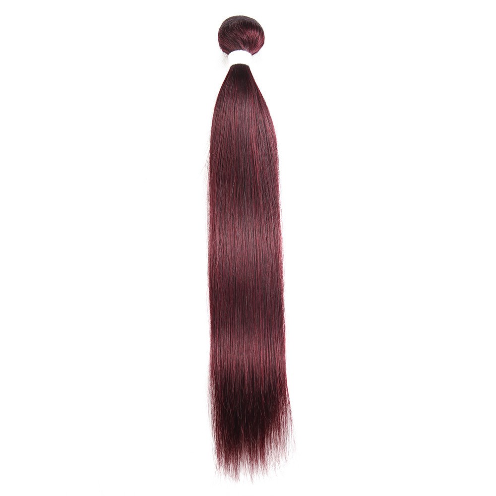 100% Human Hair Straight Wig - Premium Quality Color 99J