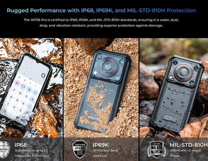 OUKITEL WP36 Pro Rugged Mobile Phone - Durable Smartphone with Advanced Features