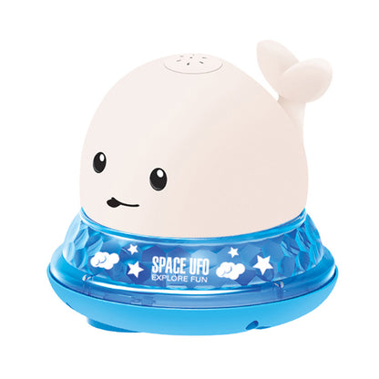 Whale Bath Toy - Floating Water Spray with LED Lights & Music for Baby Bathtub Fun