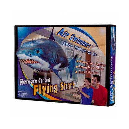 RC Flying Shark Balloon - Remote Control Air Swimming Fish Toy with Infrared