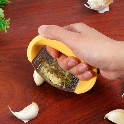 Stainless Steel Garlic Press - 304 Stainless Steel Manual Garlic Crusher