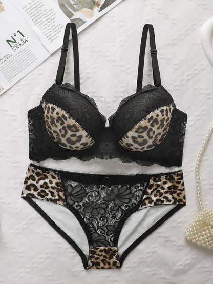 Women's Push-Up Bra and Panty Set - Supportive Shaping Lingerie