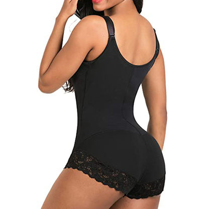 Full Body Shapewear Bodysuit with Zipper - Hip Lifting and Tummy Control