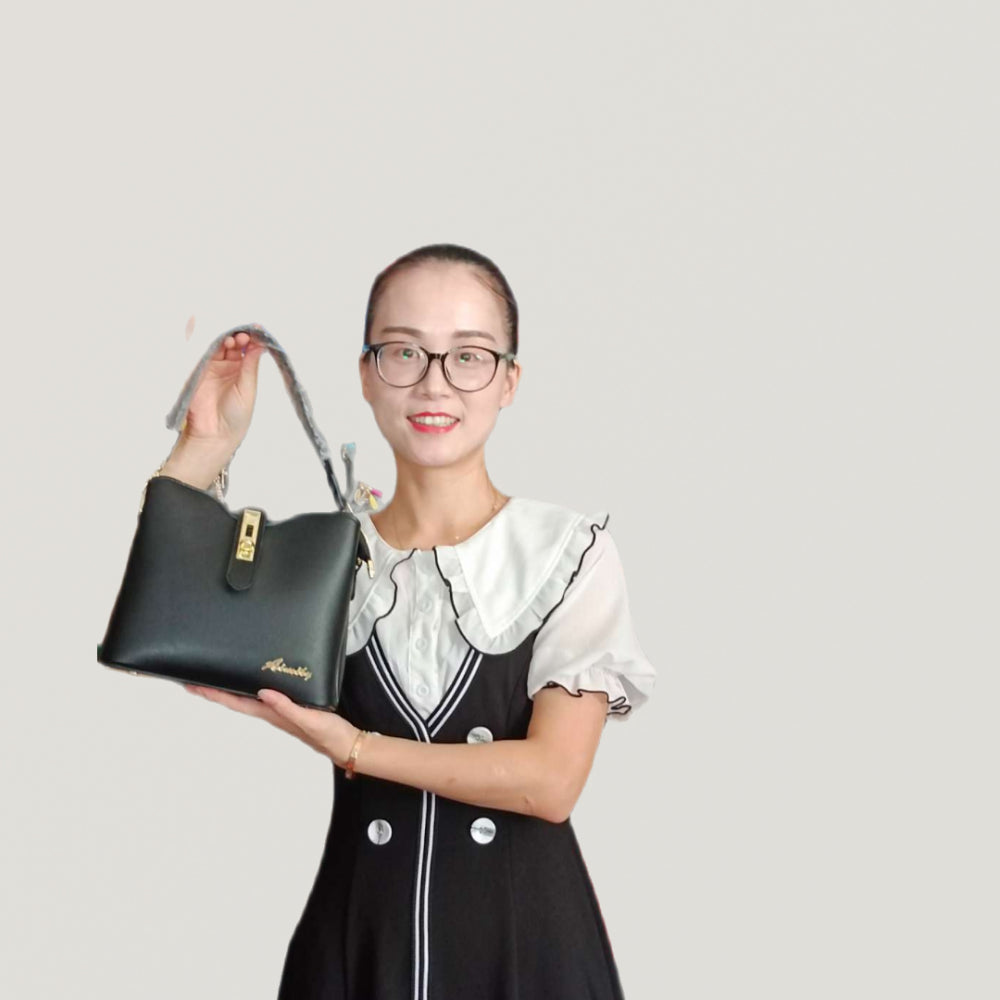 Large Capacity PU Leather Tote Bag - Casual Fashion Handbag