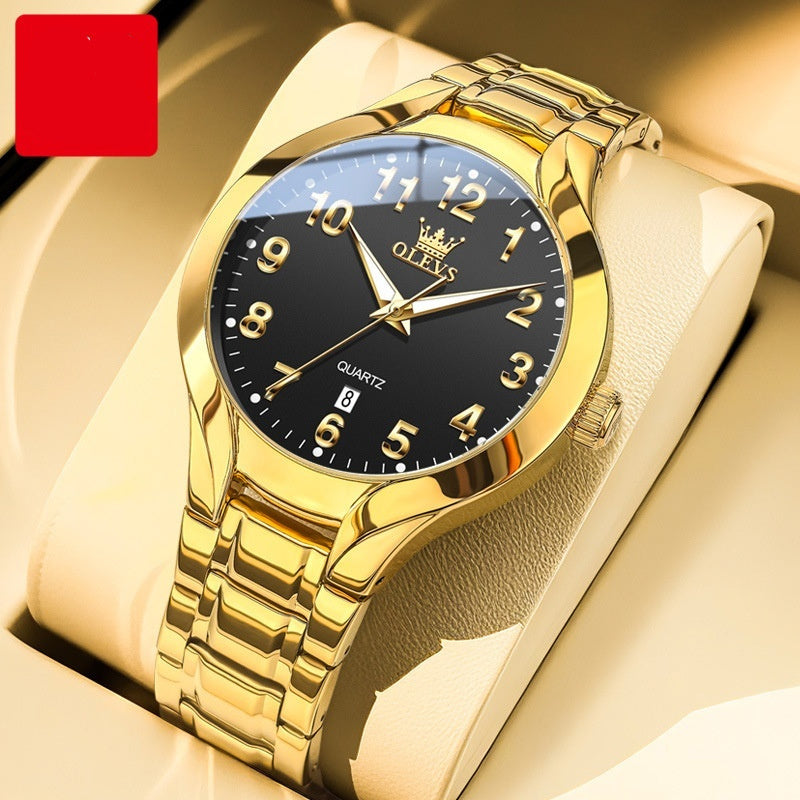 Men's Three-Dimensional Dial Business Watch | Steel Bracelet | 5 Color Options