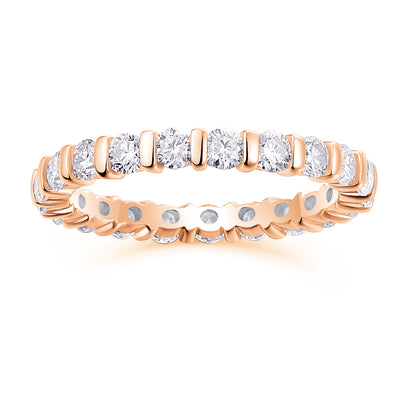 Starlight Love Moissanite Wedding Ring Set - S925 Silver Platinum Plated Engagement Ring