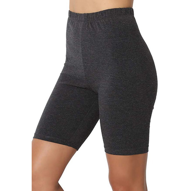 Women's High-Waisted Yoga Leggings - Cotton Blend Anti-Exposure Athletic Pants