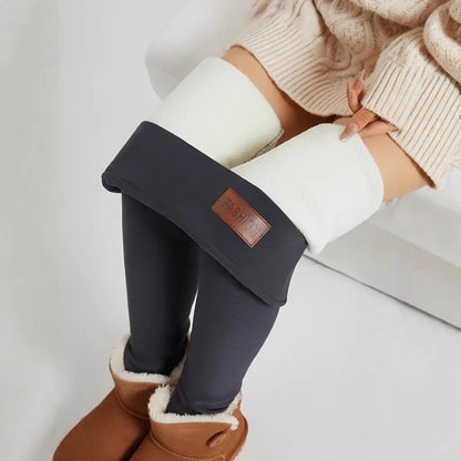 Solid Color Thickening Sports Leggings - High Elasticity Casual Pants