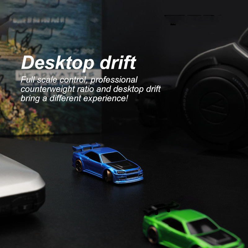 Turbo Racing 1:76 C64 Drift RC Car with Gyro - Full Proportional Remote Control RTR Kit