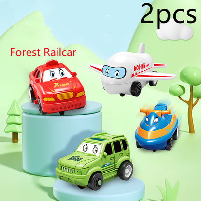 DIY Electric Track Puzzle - Automatic Rail Car Building Set for Kids Educational Play
