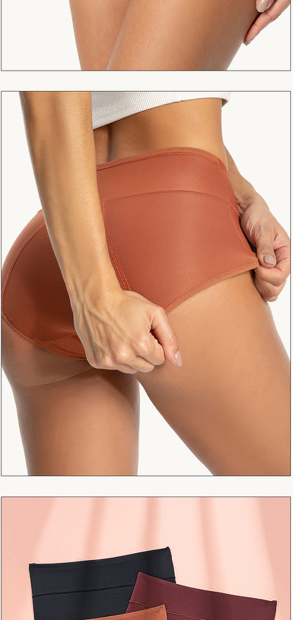 High Waist Menstrual Underwear - 3-Layer Absorption Period Protection