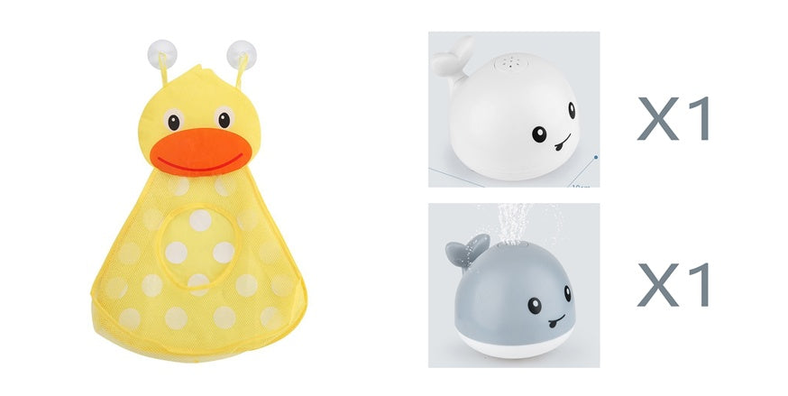 Baby Bath Whale Toy - Electric Water Spray with Lights & Music for Bathtub Fun