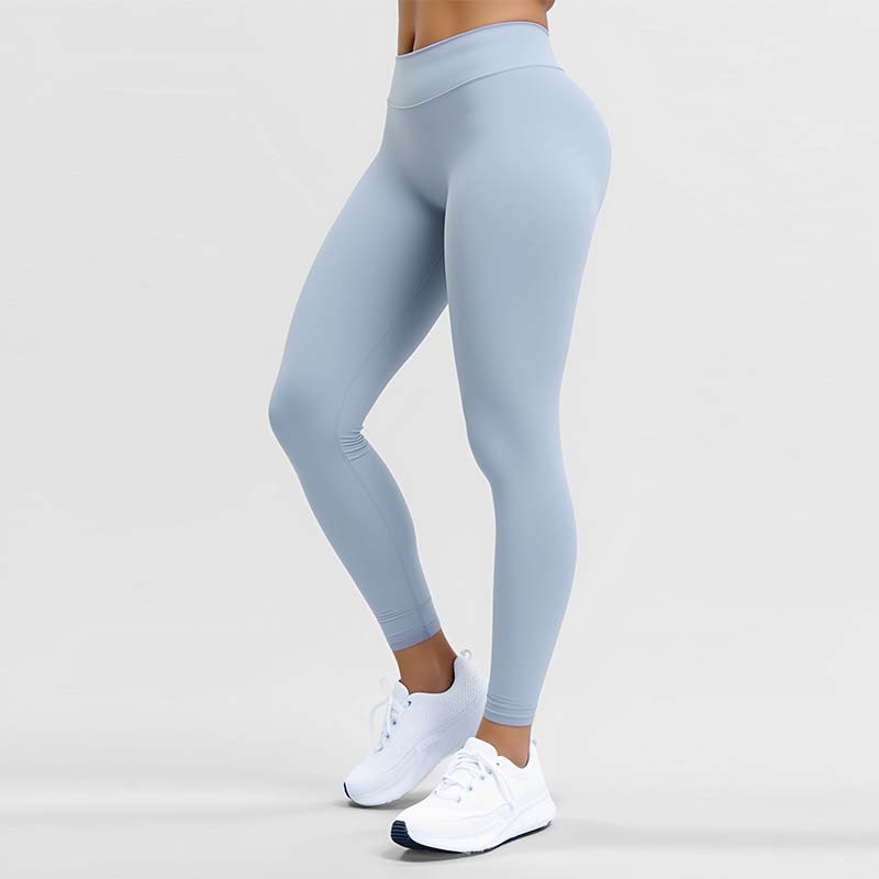 Women's High-Waisted Tummy Control Fitness Leggings - Skin-Friendly Athletic Pants