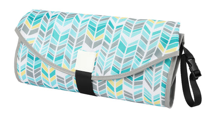 Portable Waterproof Diaper Changing Pad with Toy Links - Foldable Mat