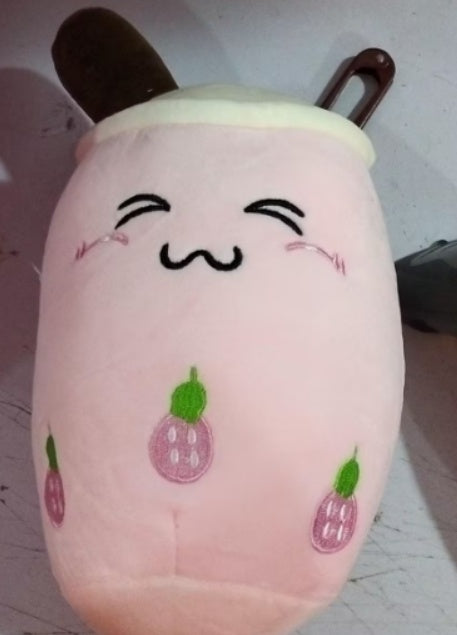 Plush Bubble Tea Pillow Cushion - Soft Stuffed Drink Toy