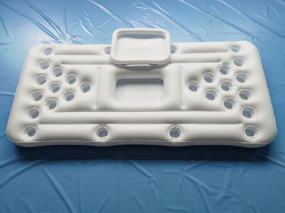 Inflatable Pool Float Beer Pong Table - 6ft with Built-In Cooler & Cup Holders