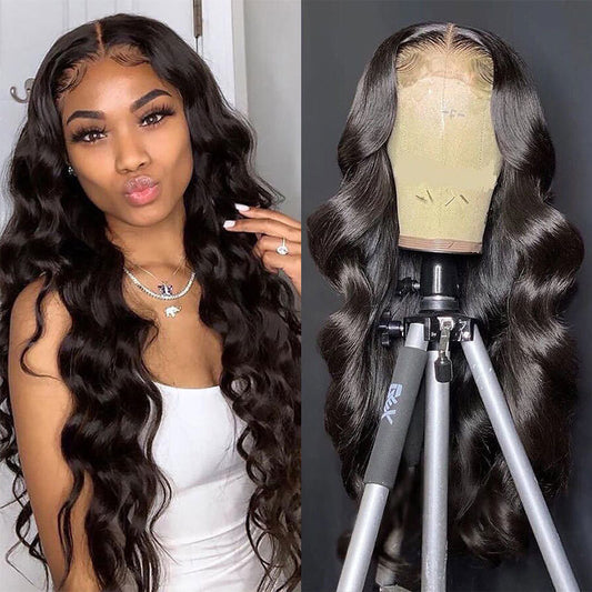 Loose Deep Wave 13x4 Lace Front Human Hair Wig - Remy Hair with Swiss Lace