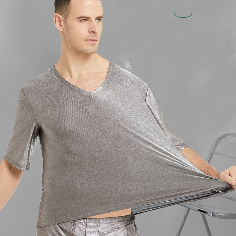 Silver Fiber Radiation Protection Shirt - Unisex Short Sleeve Top