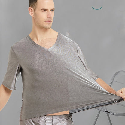Silver Fiber Radiation Protection Shirt - Unisex Short Sleeve Top