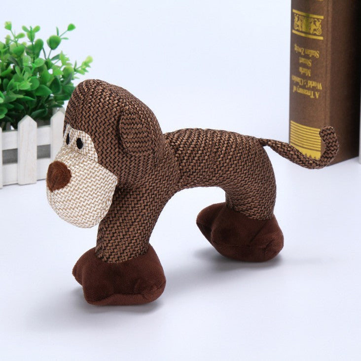 Plush Squeaky Dog Toy - Interactive Chew Toy for Small & Large Dogs